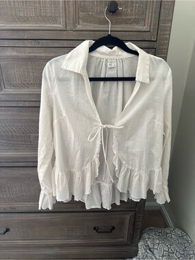 Tie blouse